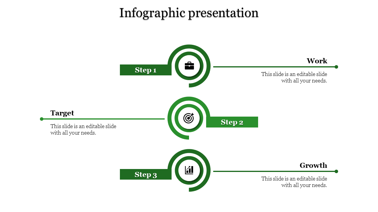 Creative Infographic Presentation PPT With Circle Model